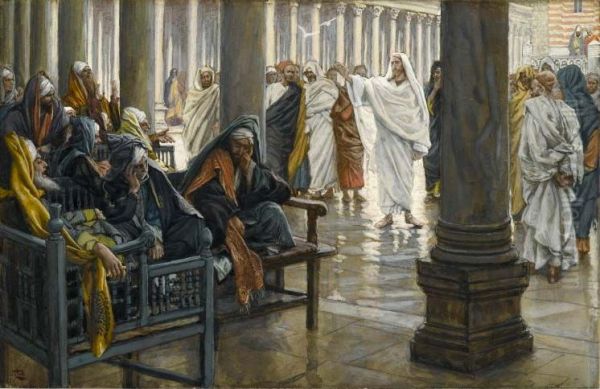 Woe unto You, Scribes and Pharisees Oil Painting by James Tissot