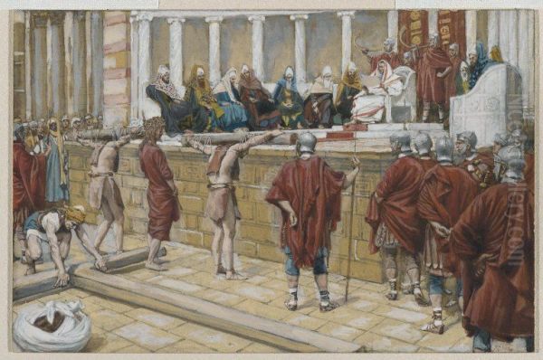 The Judgment on the Gabbatha Oil Painting by James Tissot