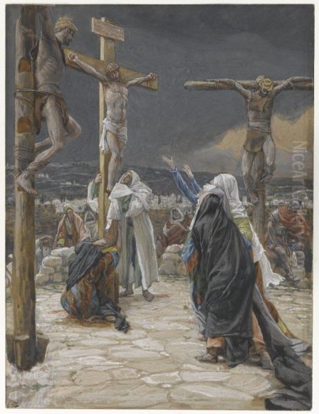 La mort de Jesus Oil Painting by James Jacques Joseph Tissot