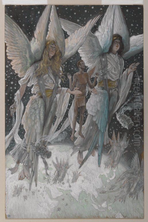 The Soul of the Good Thief Oil Painting by James Jacques Joseph Tissot