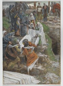 Le corps de Jesus porte a la pierre de l'onction