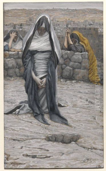 The Holy Virgin in Old Age Oil Painting by James Tissot