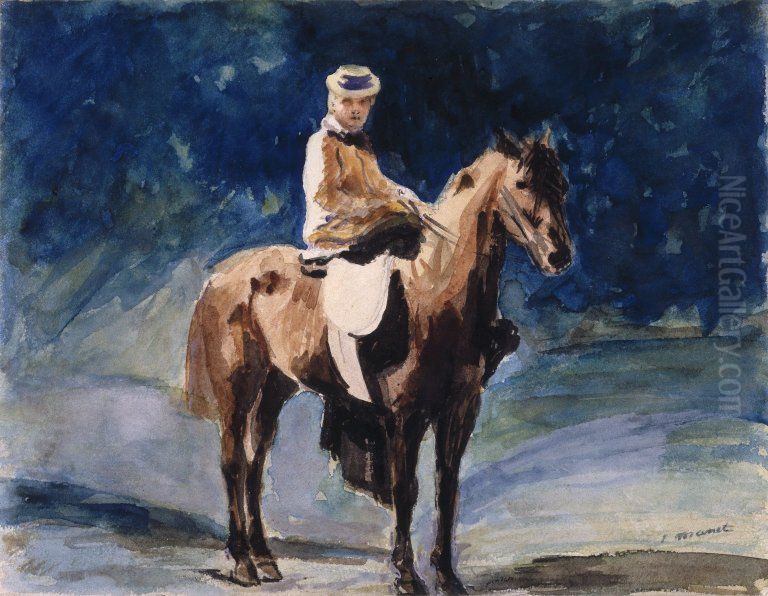 L'Amazone Oil Painting by Edouard Manet