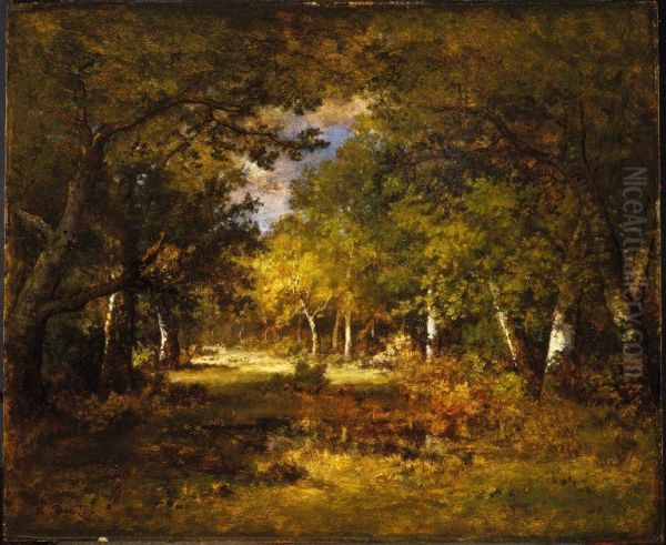 Forest Scene Oil Painting by Narcisse Virgilio Diaz