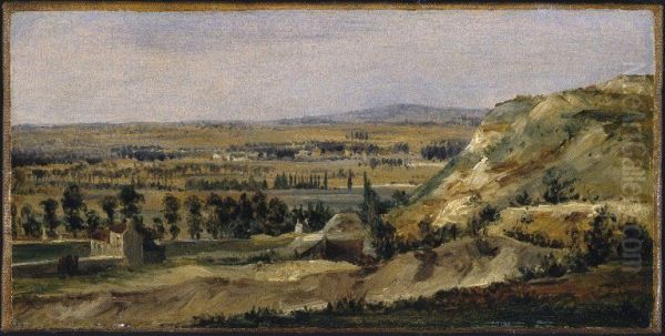 Panoramic Landscape Oil Painting by Theodore Rousseau
