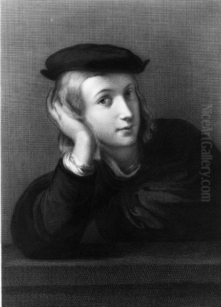 Portrait of a Young Man Oil Painting by Eduard Mandel