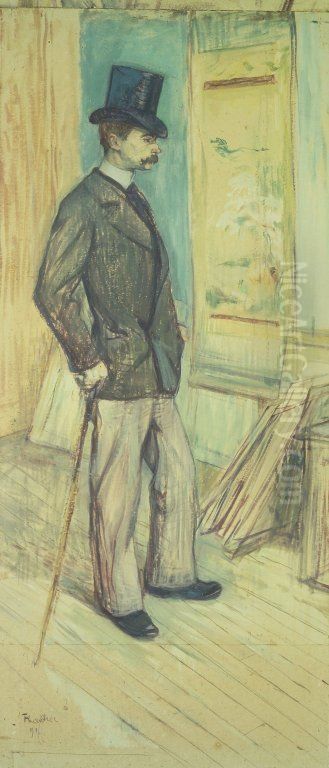 Portrait of M. Paul Sescau (Portrait de M. Paul Sescau) Oil Painting by Henri De Toulouse-Lautrec