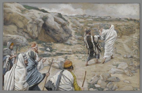 Get Thee Behind Me, Satan Oil Painting by James Jacques Joseph Tissot