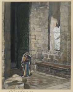La femme adultere seule avec Jesus