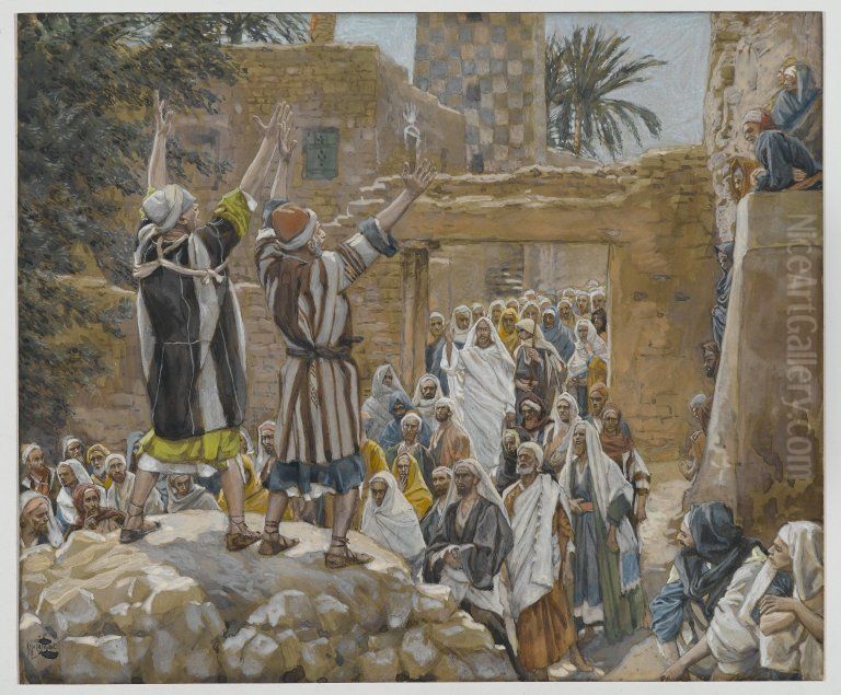 The Two Blind Men at Jericho Oil Painting by James Jacques Joseph Tissot