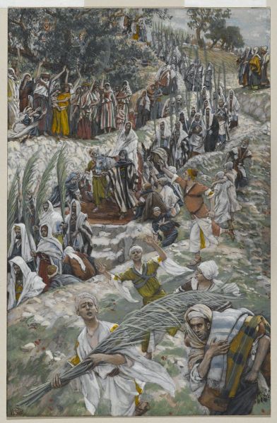 The Procession on the Mount of Olives Oil Painting by James Jacques Joseph Tissot