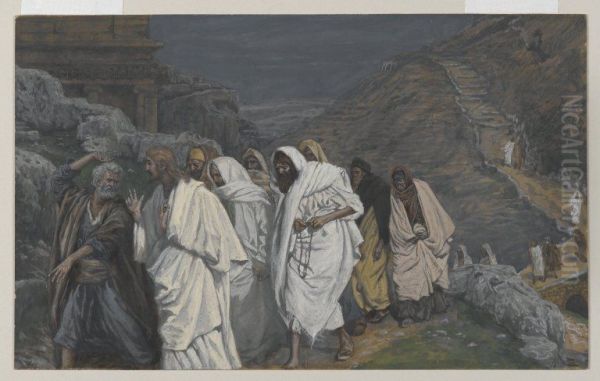 The Protestations of Saint Peter Oil Painting by James Tissot