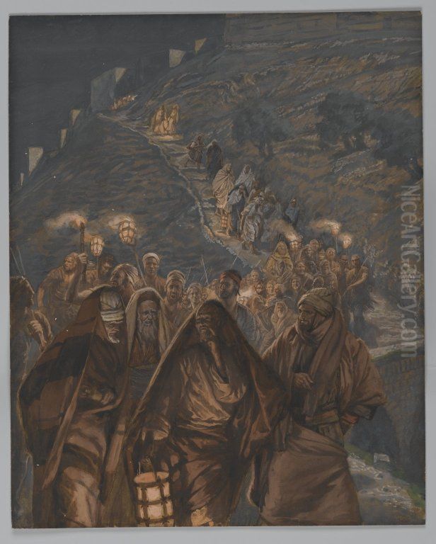 The Procession of Judas Oil Painting by James Jacques Joseph Tissot