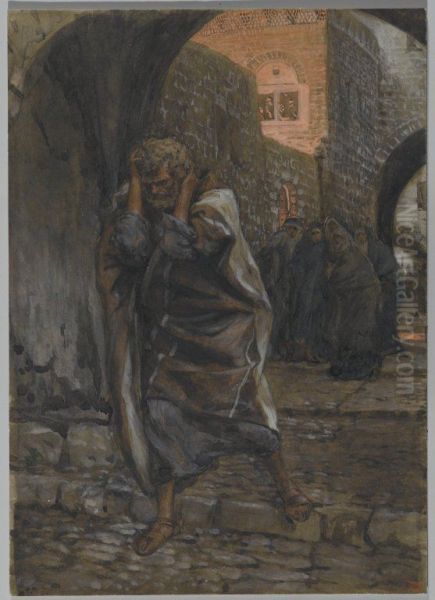 The Sorrow of Saint Peter Oil Painting by James Jacques Joseph Tissot