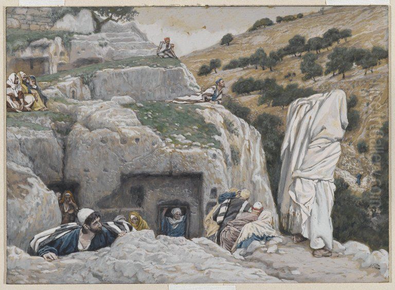 The Apostles' Hiding Place Oil Painting by James Jacques Joseph Tissot