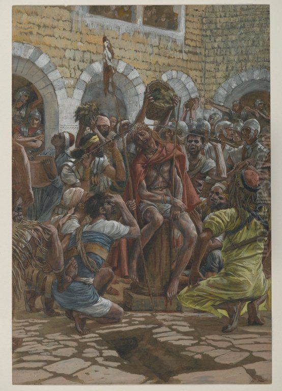Le couronnement d'epines Oil Painting by James Jacques Joseph Tissot