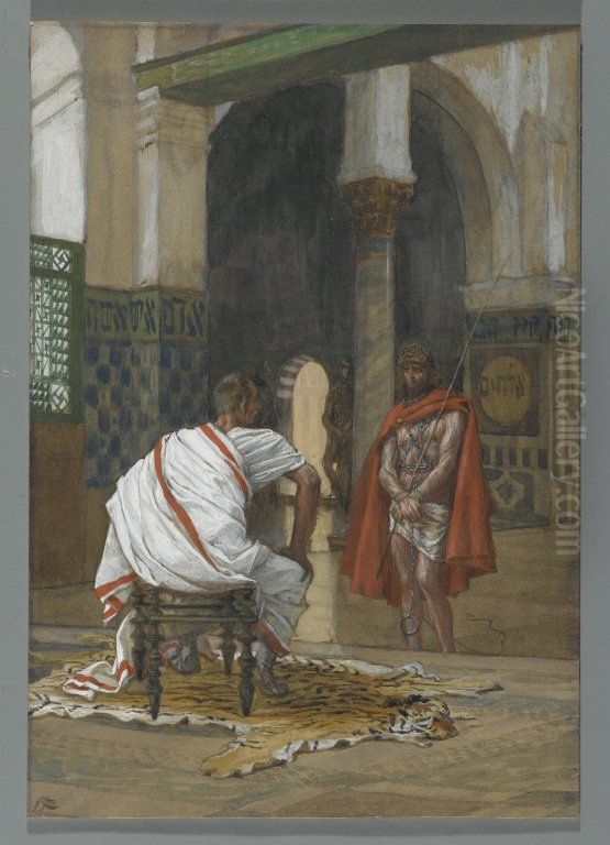 Jesus Before Pilate, Second Interview Oil Painting by James Jacques Joseph Tissot