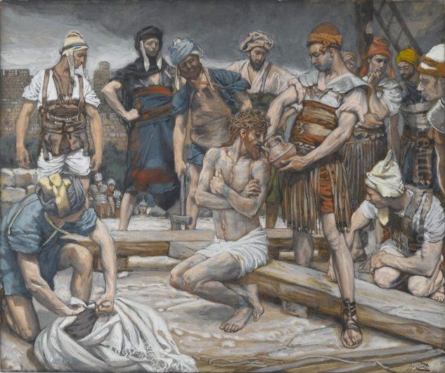 Le vase de myrrhe et de fiel Oil Painting by James Jacques Joseph Tissot