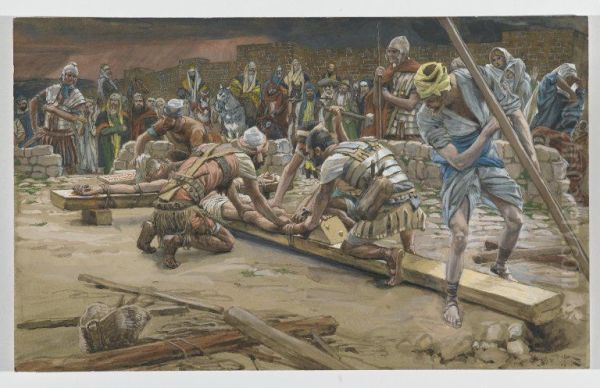 The Nail for the Feet Oil Painting by James Jacques Joseph Tissot