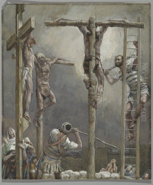 On rompt les jambes aux larrons Oil Painting by James Tissot
