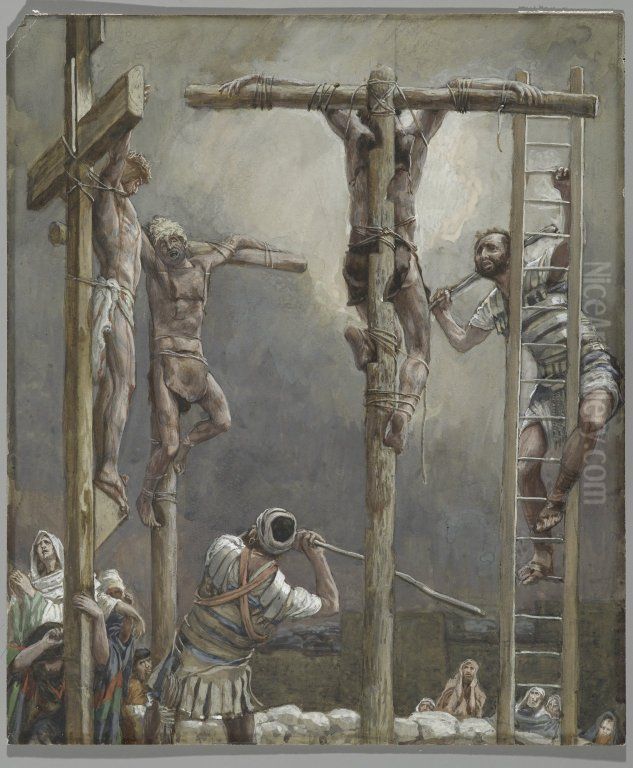 The Thieves Legs Are Broken Oil Painting by James Jacques Joseph Tissot