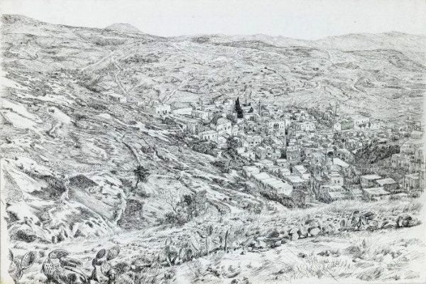View of Nazareth Oil Painting by James Jacques Joseph Tissot
