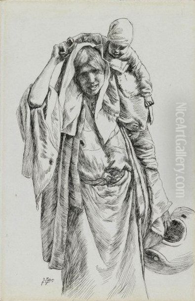 A Typical Woman of Jerusalem Oil Painting by James Jacques Joseph Tissot