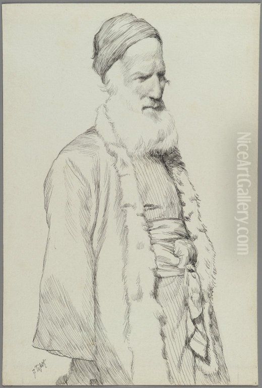Type of Jew Oil Painting by James Jacques Joseph Tissot