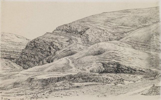 Valley of the Kedron Near Mar-Saba Oil Painting by James Jacques Joseph Tissot