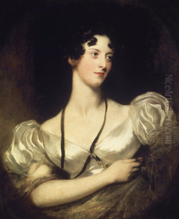 Portrait of Miss Caroline Fry Oil Painting by Thomas Lawrence