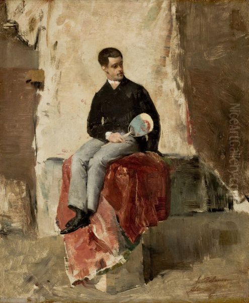 The Painter Belmiro de Almeida Oil Painting by Jose Ferraz De Almeida Junior