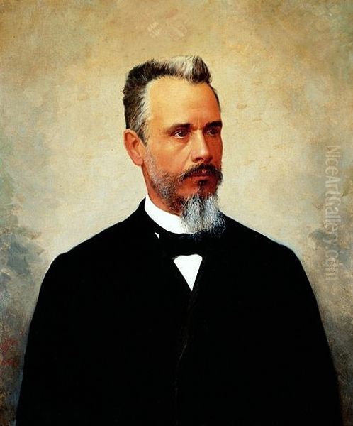 Portrait of Bernardino de Campos Oil Painting by Jose Ferraz De Almeida Junior