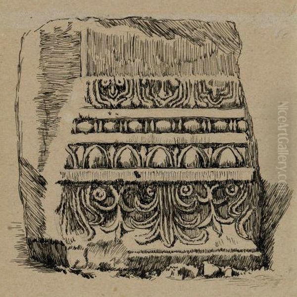 Indiciphered Drawing Oil Painting by James Jacques Joseph Tissot