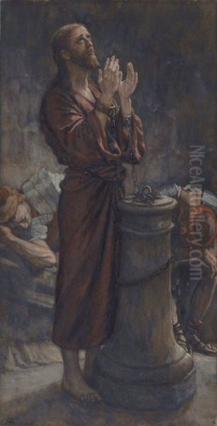 Good Friday Morning: Jesus in Prison Oil Painting by James Tissot