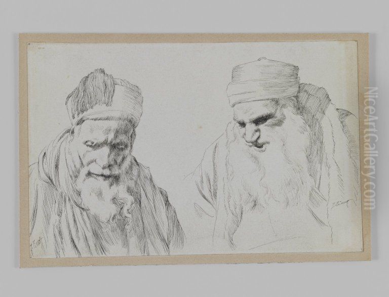 Types of Jews Oil Painting by James Jacques Joseph Tissot