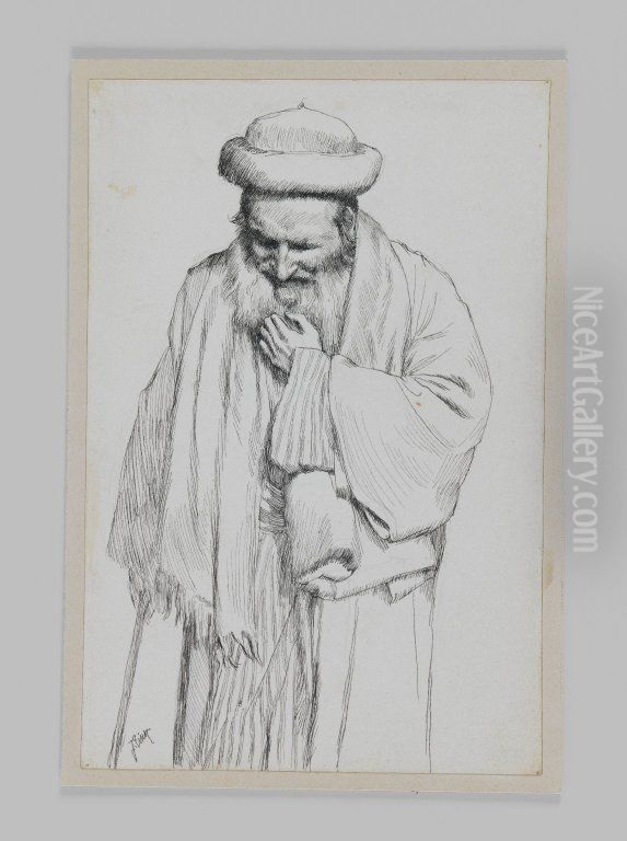 Type of Jew Oil Painting by James Jacques Joseph Tissot