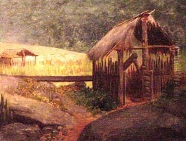 Rural landscape Oil Painting by Jose Ferraz De Almeida Junior