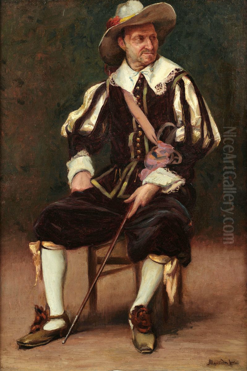 Mosqueteiro Oil Painting by Jose Ferraz De Almeida Junior