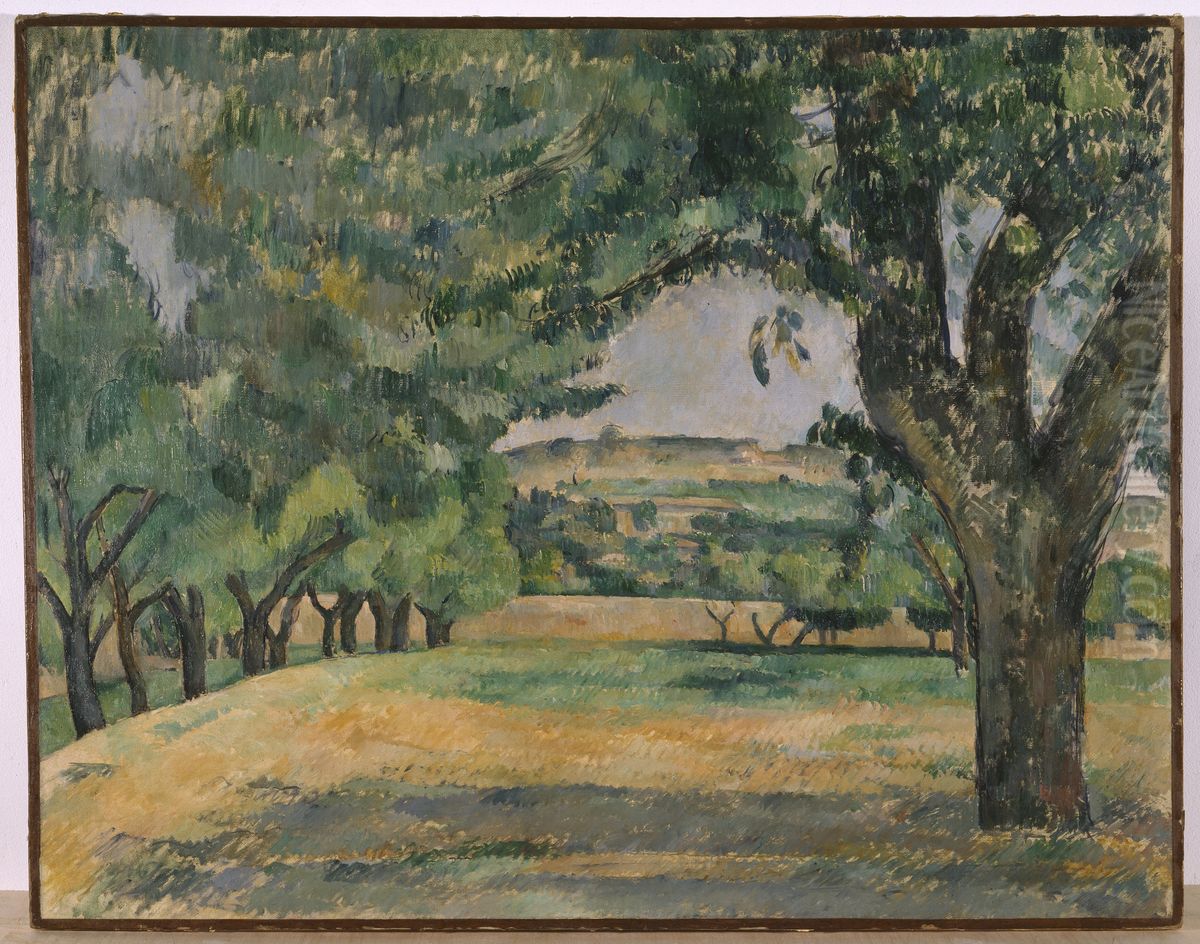 The Neighborhood of Jas de Bouffan. Oil Painting by Paul Cezanne