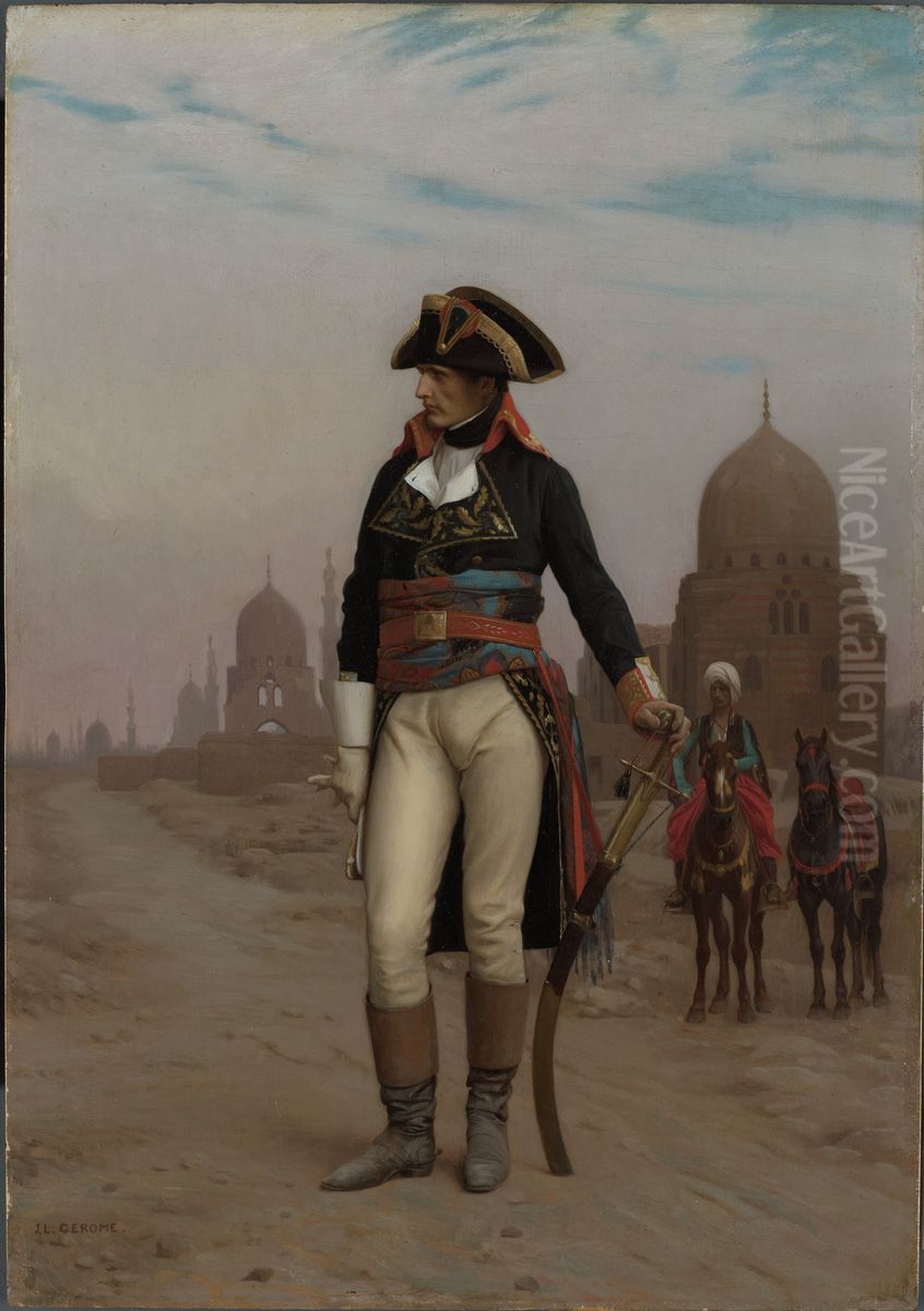 Napoleon in Egypt Oil Painting by Jean-Leon Gerome