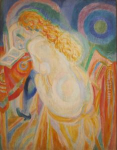 Female Nude Reading