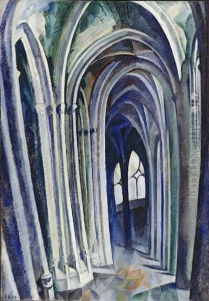 Saint-Severin No. 1 Oil Painting by Robert Delaunay Saint-Severin No. 1 Oil Painting by Robert Delaunay
