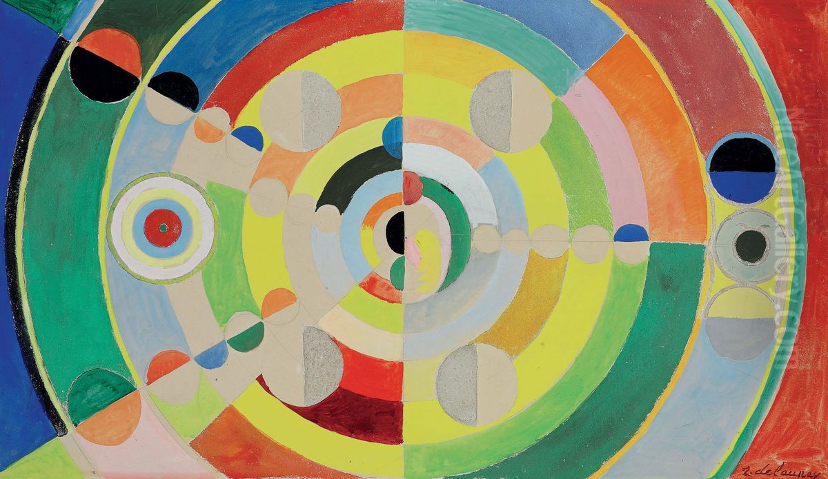 Disc-Relief Oil Painting by Robert Delaunay
