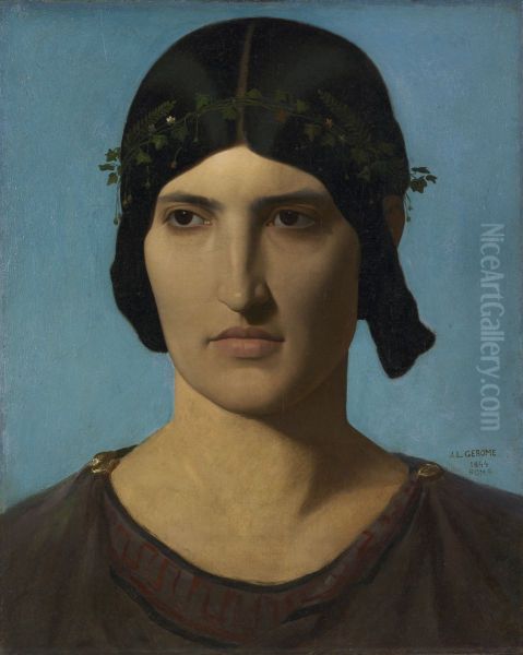 Portrait d'une Romaine Oil Painting by Jean-Leon Gerome