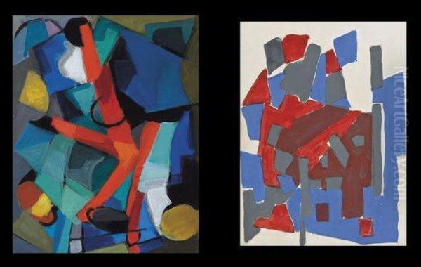 Composition Oil Painting by Georges Carrey