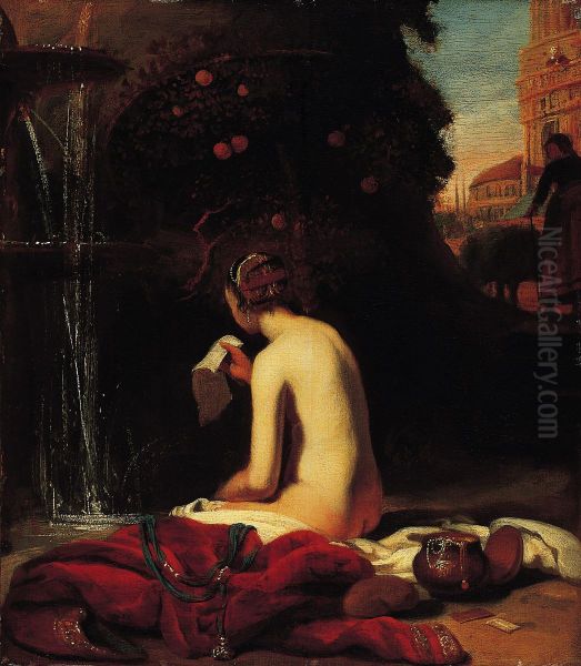 Bathsheba Oil Painting by Cornelis Bisschop
