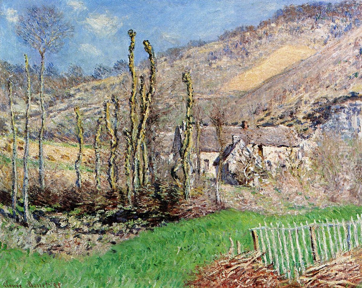 Paysage d'hiver au val de Falaise (Giverny) Oil Painting by Claude Oscar Monet