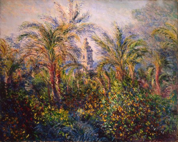 Garden in Bordighera Oil Painting by Claude Monet