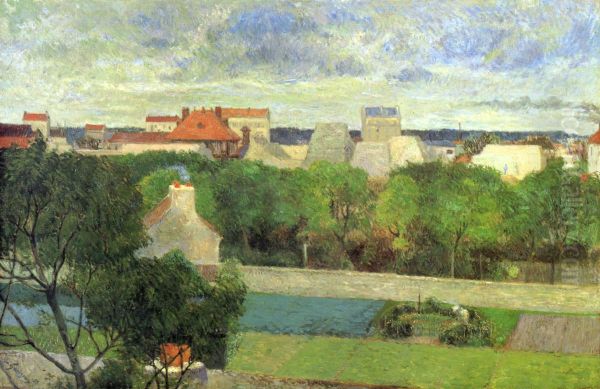 Les Maraichers de Vaugirard, ou Les Jardins du marche de Vaugirard Oil Painting by Paul Gauguin