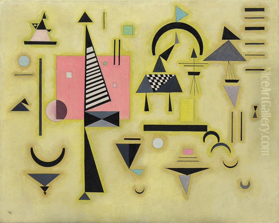 Decisive Rose Oil Painting by Wassily Kandinsky